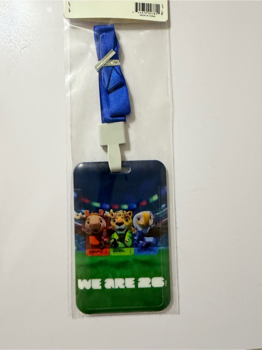 FIFA 2026 World Cup Lanyard Badge holders with the official character mascots